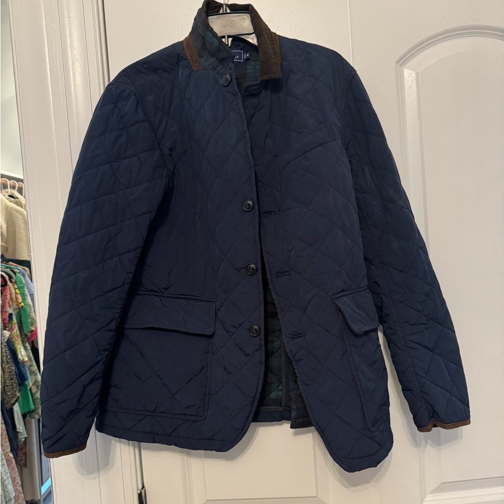 Vineyard Vines Dark Blue Quilted Men's Jacket